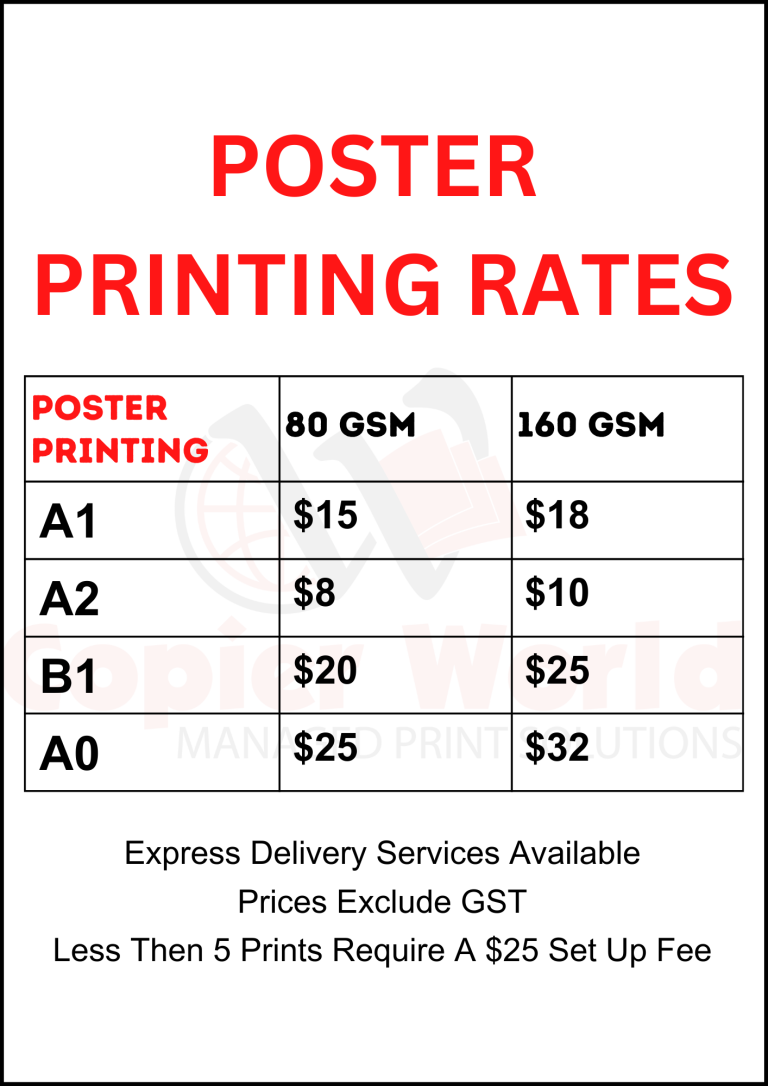 Poster Printing Copier World